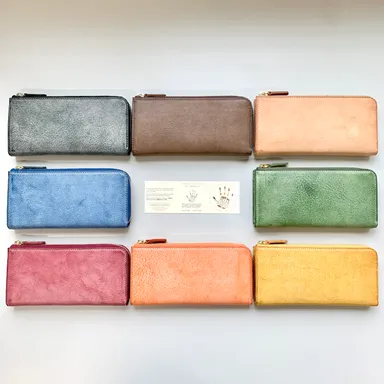 Lファスナー長財布(全8色)