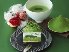 抹茶に抹茶を重ねた極上抹茶アイスケーキ