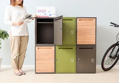 スタッキング宅配ボックス付きポスト ロロ