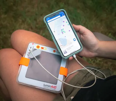 スマホ充電機能付きランタン