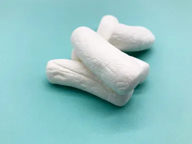 バイオマスプラスチックで作られた緩衝材