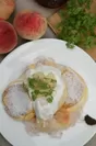 国産白桃のローズヒップピーチパンケーキ(2)