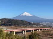 富士川SAから見える富士山