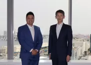 (左)OutSystemsジャパン アーノルド・コンセンコ代表取締役社長、(右)ＪＦＥシステムズ 大木 哲夫代表取締役社長