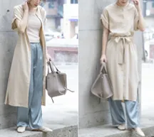 2wayシャツワンピース