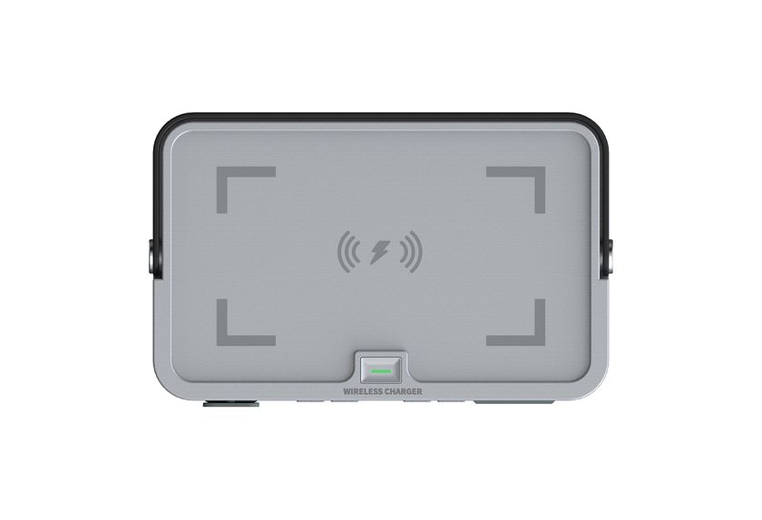 ポータブル電源 ワイヤレス充電機能付き ケーブルが無くても対応機器の充電が可能！災害時やアウトドアに