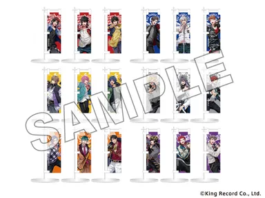 卓上ミニのぼり 全6種(ディビジョンごと3個セット) 各3,190円(税込)