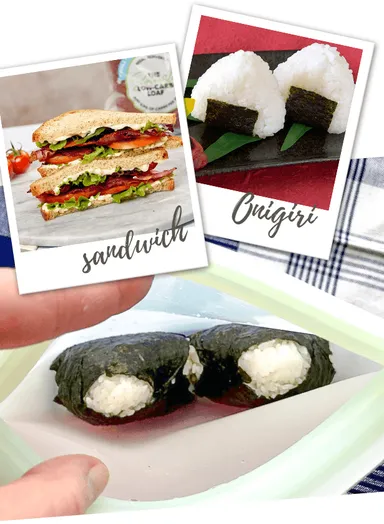 おにぎりを入れてランチバックにも