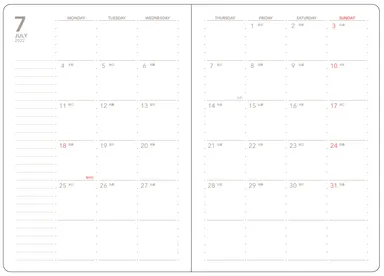 マンスリー A5/B6　本文