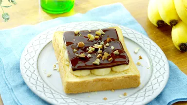 バナナチョコレート トースト