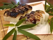 コラボ飲食店提供の焼きサバの棒寿司
