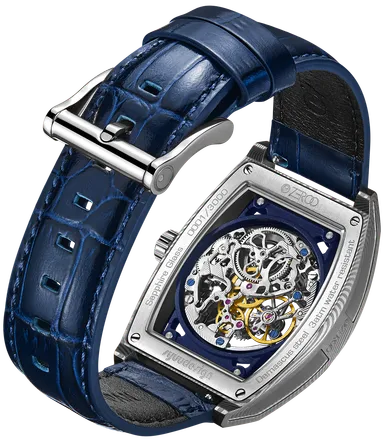 ZEROO M1D THE AURIGAダマスカス鋼ケースのトノー型メカニカルスケルトンウォッチ(7)