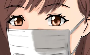 多いのはこんな付け方。隙間あり。