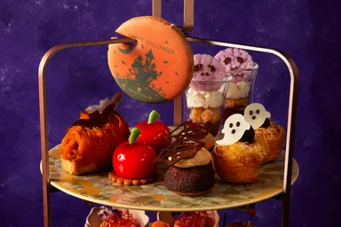 ハロウィーンアフタヌーンティーのスイーツ
