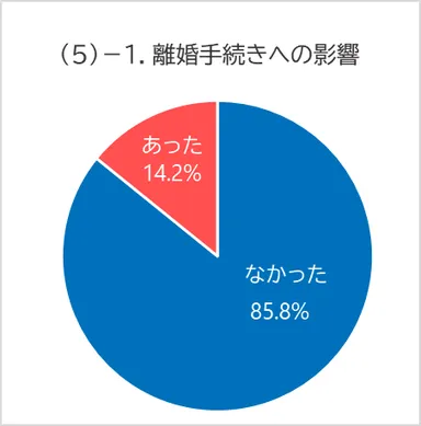 (5)-1. 離婚手続きへの影響