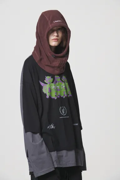 LAYERED LONG SLEEVE / BLACK