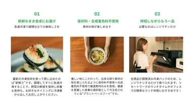 Grinoの3つのこだわり