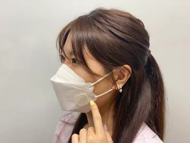 マスクに貼って蒸れや息苦しさを軽減