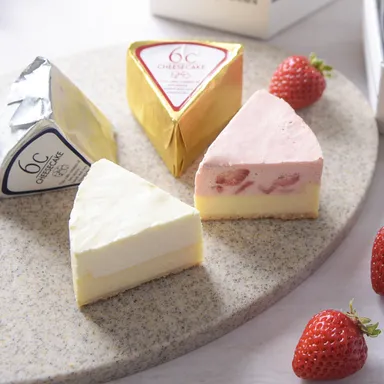 6C チーズケーキ アソートB プレーン・ストロベリー 各3個入 1,700円