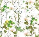 懐かしい押し花をイメージした人気柄　Herbarium