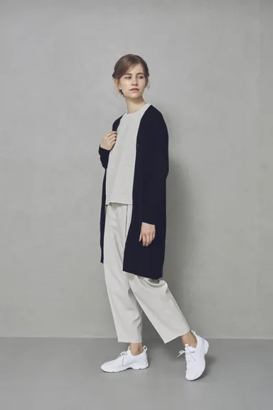 シルク カーディガン　ロング