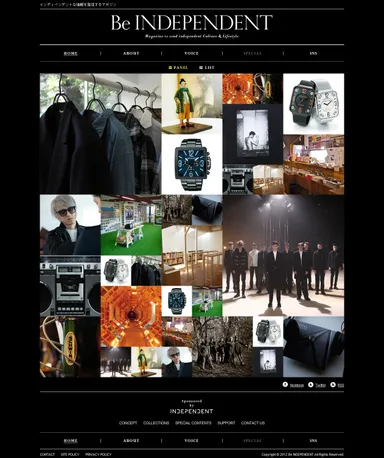 「Be INDEPENDENT」トップ