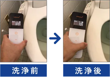 ルミテスター：便座