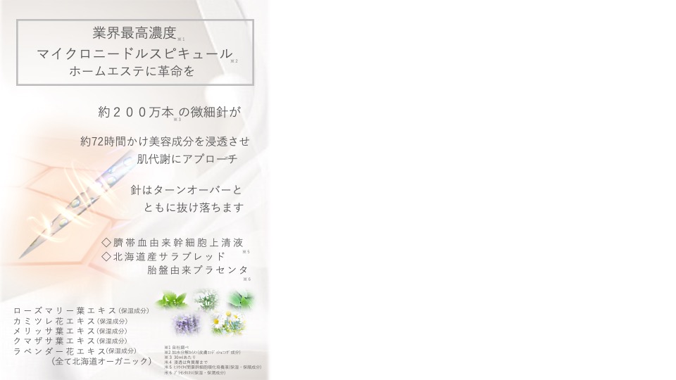 最高濃度針美容ゲル、自宅でプロの針エステを実現！ホームエステに革命 