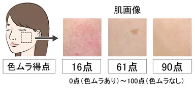 図2　色ムラ得点の例
