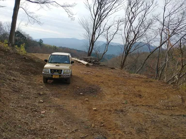 テント設置場所(渓間ビュー)