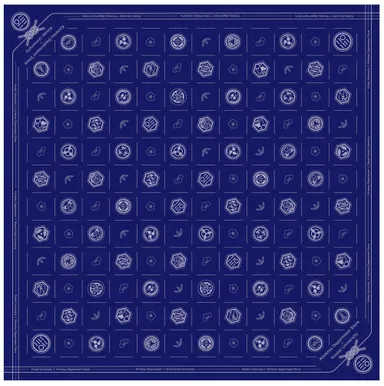 近大文芸学部学生にようデザインの風呂敷