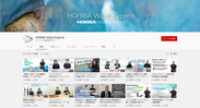 Youtubeチャネル「HORIBAWaterExperts」トップ画面