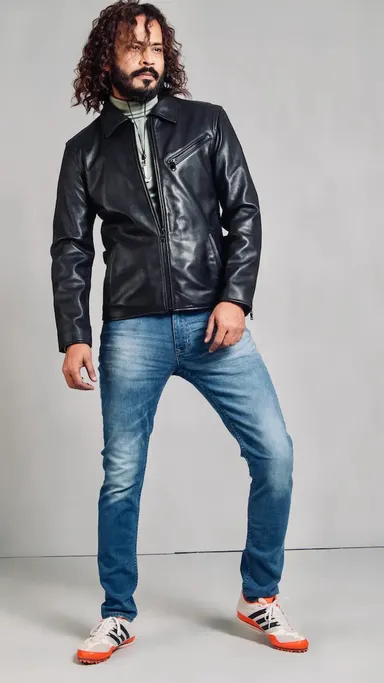 シングルジャケット・ブラック