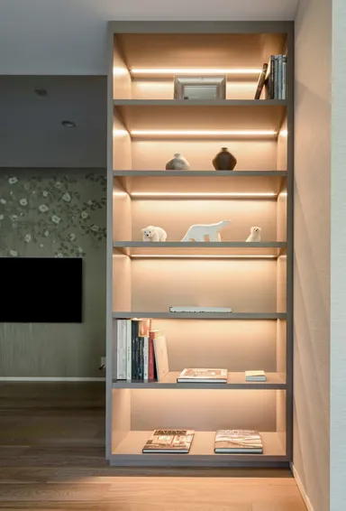 やさしい光で空間演出