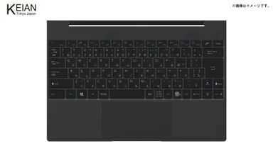 M.2 SSD増設スロット搭載14型Windows 10 ProノートPC「KZG14X128BK」キーボードイメージ
