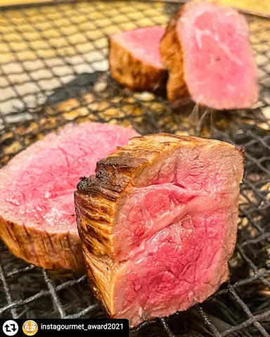 瞬間スモークした宮崎牛