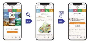 ▲日光地域の交通と観光コンテンツをワンストップで検索・購入(イメージ)