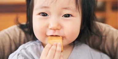 思わず笑顔になる「食べられる歯がため」