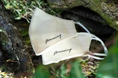 オーガニックコットンを使用したオリジナルマスク