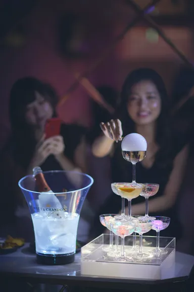 バブルシャンパンタワー