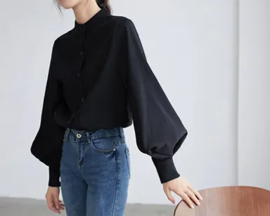 ［A7_Seven］バルーン袖ブラウス