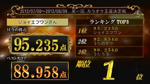 採点ゲーム結果画面_カラオケ