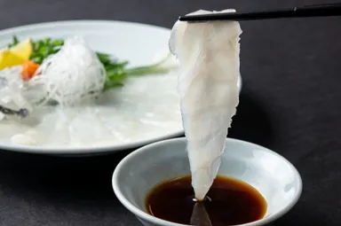 ダブルふぐ刺し薄造り「王道のてっさ」