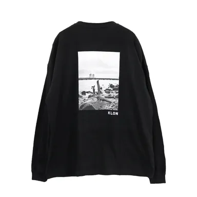 graphic LONG T drifting wood(BLACK)