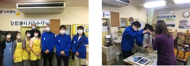 商品提供の様子