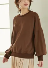 ぽわん袖トレーナー