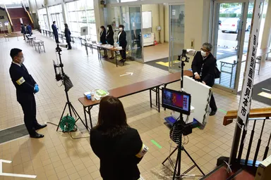 入場時の検温の実施