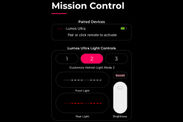 専用アプリでLED点灯パターンをカスタマイズ