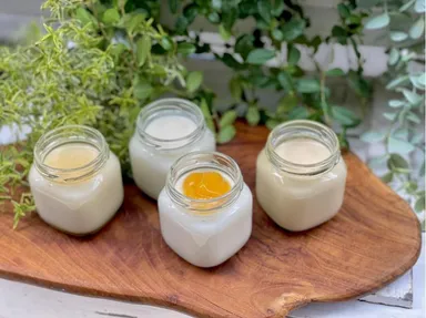 麹由来の酵素が活きている生甘酒プリン