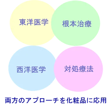 東洋医学と西洋医学を化粧品に応用